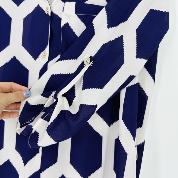 Gameday Couture Purple White Gold Printed V-Neck LSU Pocket Tunic Top Size S - Picture 6 of 9